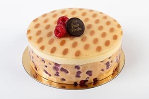 Gâteau framboisier, Pâtisserie Au Pain Perdu