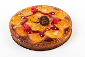Tarte abricot framboise, pâtisserie Au Pain Perdu
